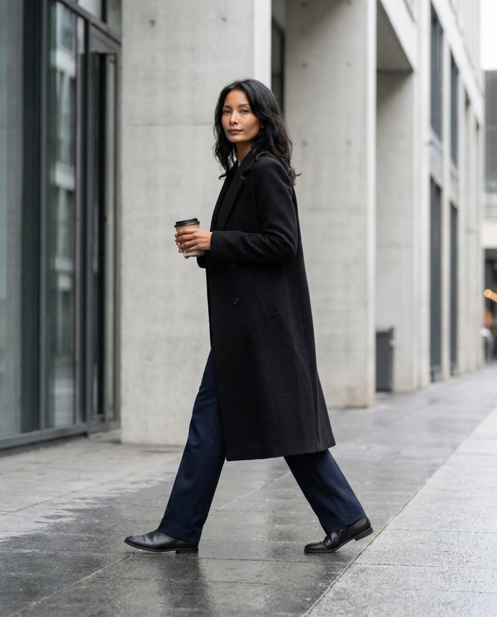 Chicago — coat and flats
